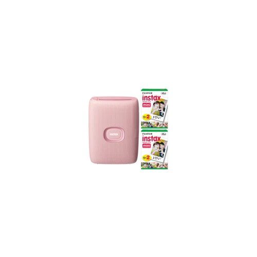 Fujifilm Instax Mini Link2 Smartphone Printer (Pink) and Film Pack (40 Sheets) - Image 2