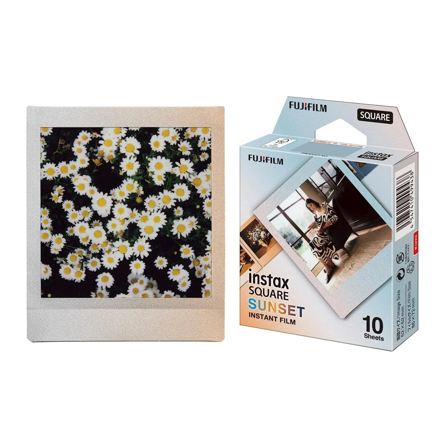 Fujifilm Instax Square Sunset 800 ISO Color Film 10 Exposures with Warm-Toned Gradient Frame Design - Image 3