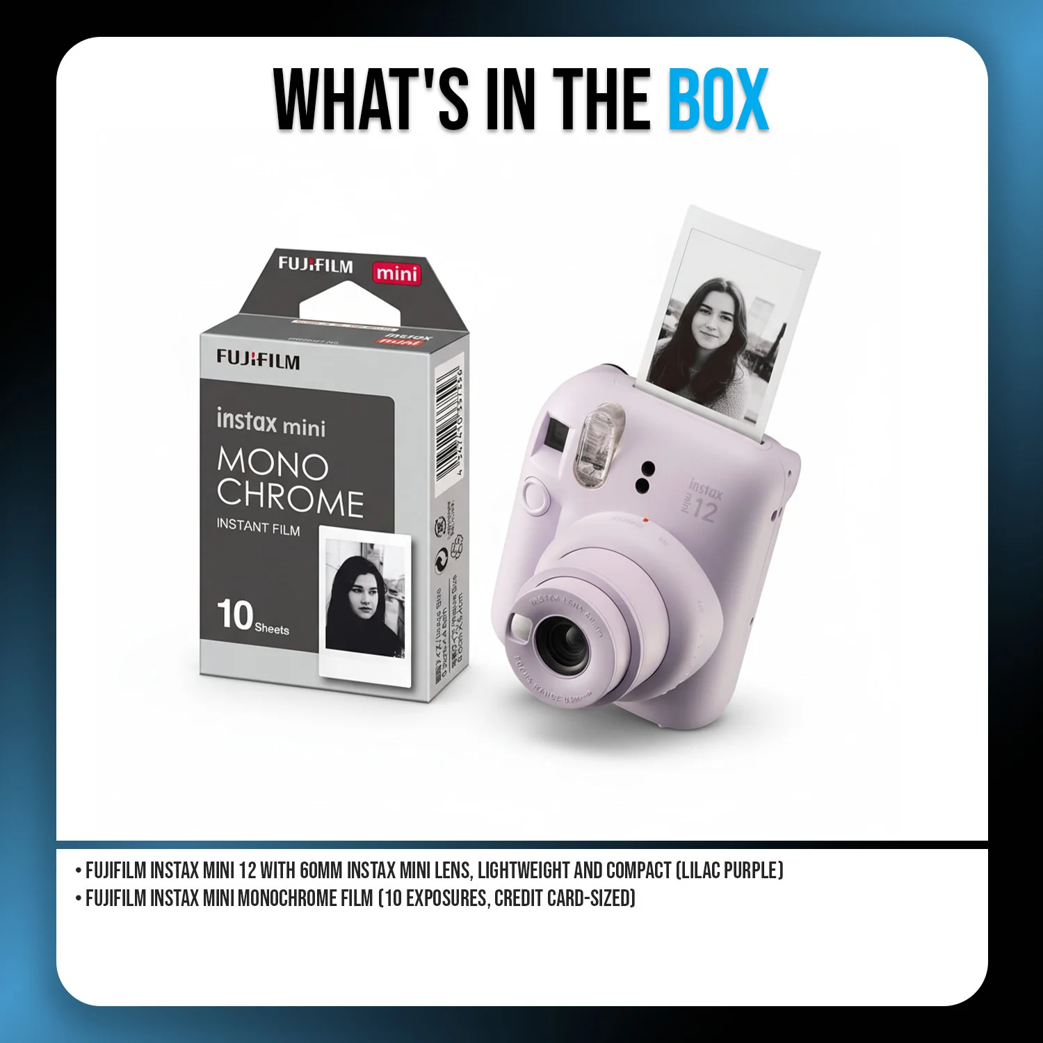 Fujifilm Instax Mini 12 with 60mm Lens (Lilac Purple) Bundle - Image 7