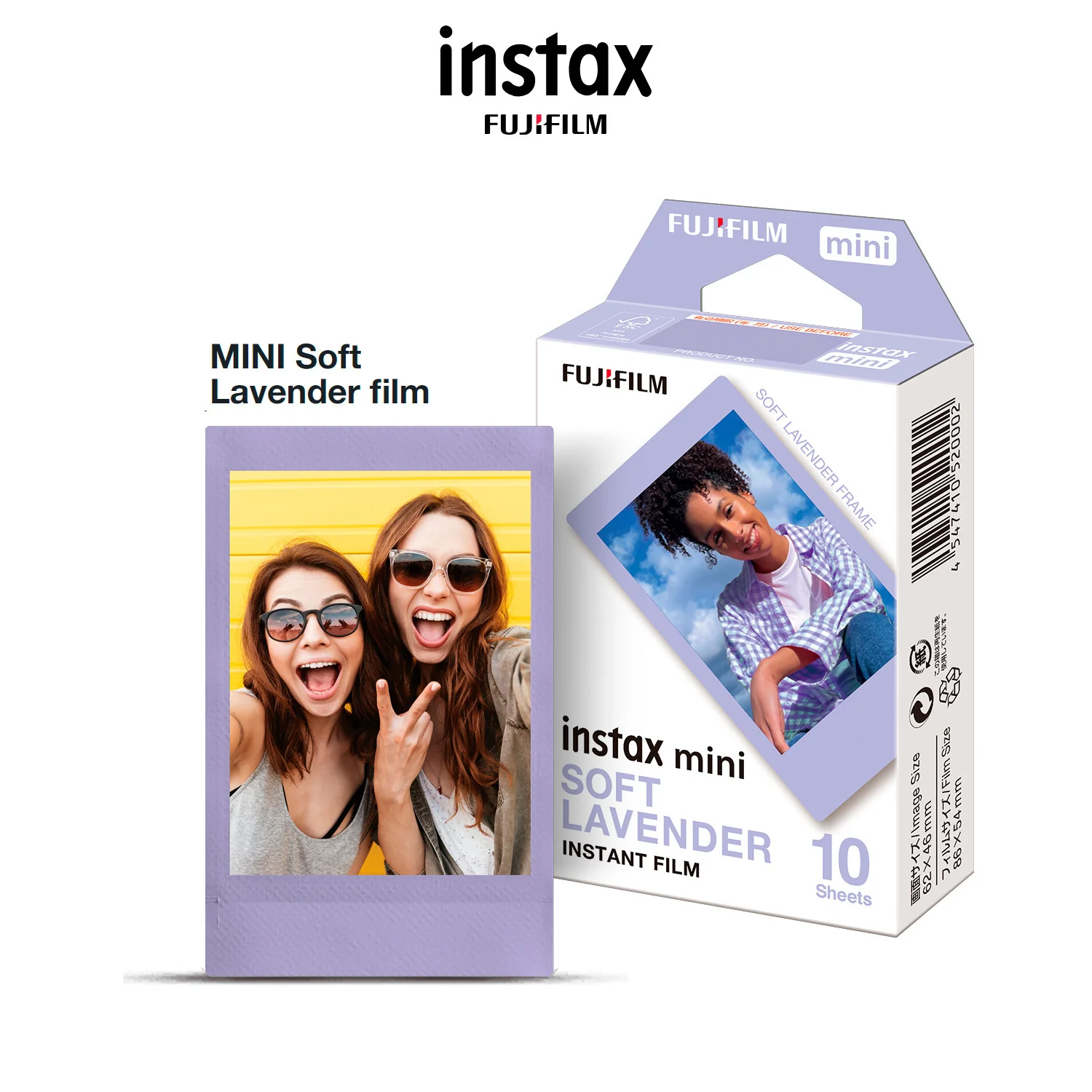 Fujifilm INSTAX MINI Soft Lavender Instant Print Film (10-Pack) - Image 2