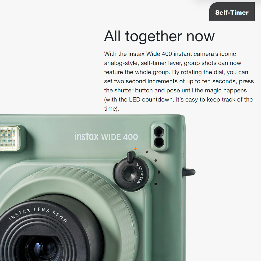 Fujifilm Instax Wide 400 Camera with Instax Wide Film and Accessories Bundle - Image 6