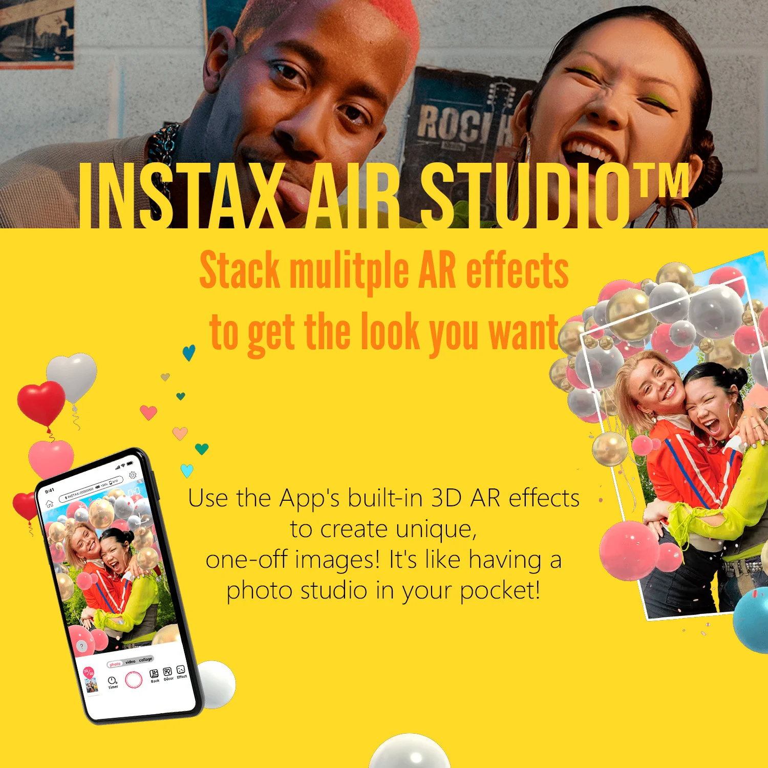 Fujifilm Instax Mini Link 3 Compact Smartphone Printer with Instax AiR Studio App (Clay White) - Image 10