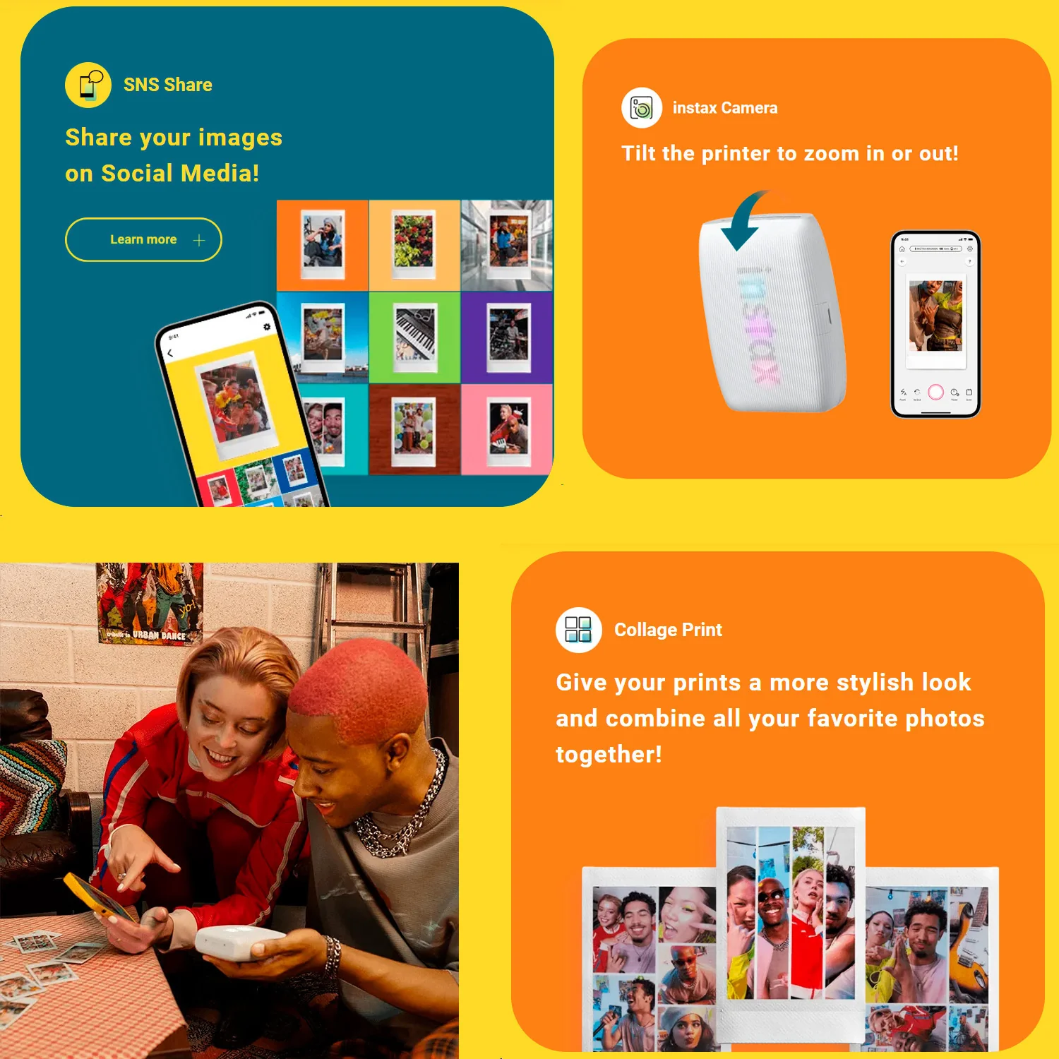 Fujifilm Instax Mini Link 3 Compact Smartphone Printer with Instax AiR Studio App (Clay White) - Image 13