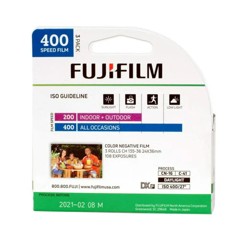 Fujifilm Fujicolor Superia X-TRA 400 Color Negative Film (3-Pack) - Image 2