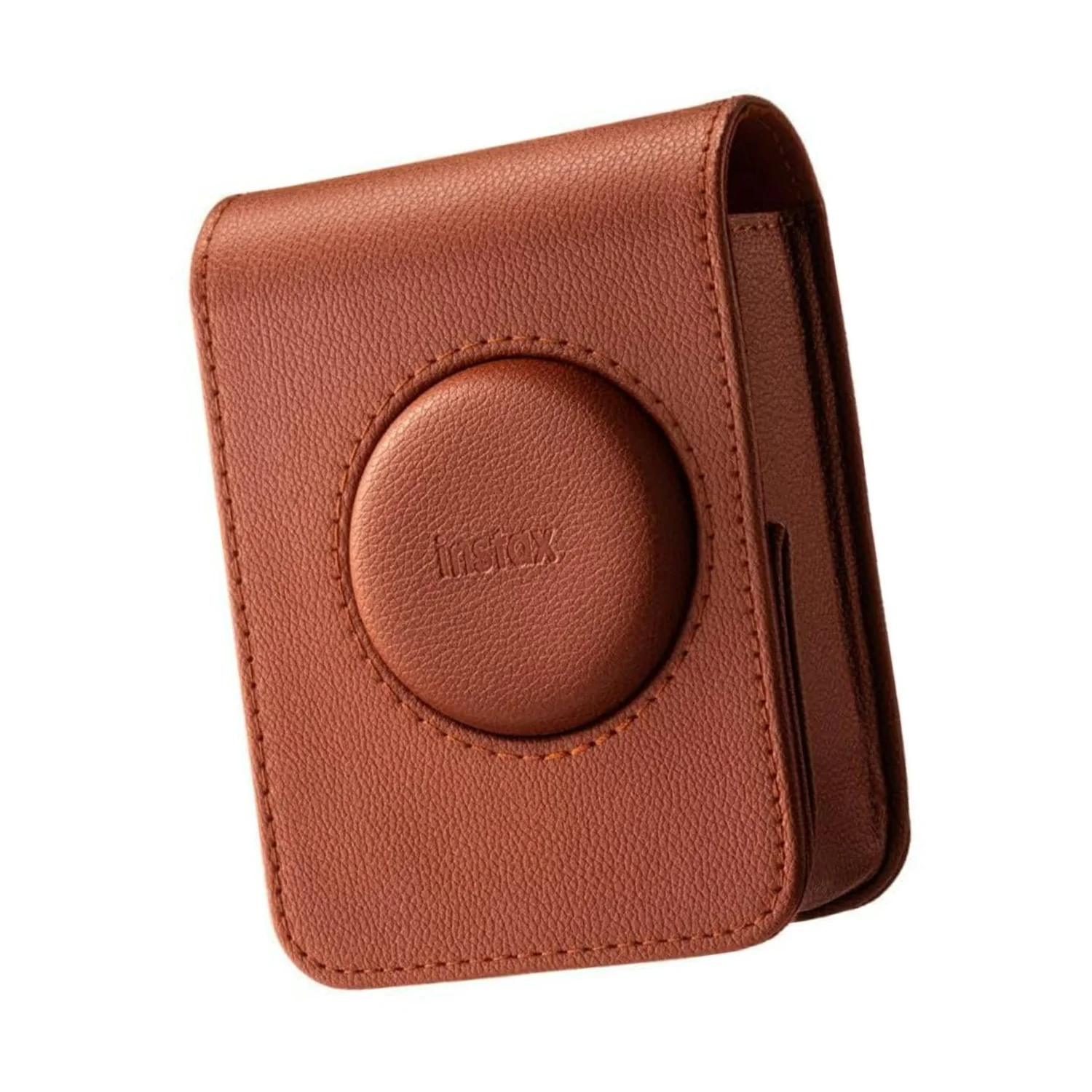 Fujifilm Instax Mini Evo Poly-Synthetic Leather Camera Case with Debossed Logo (Brown) - Image 2
