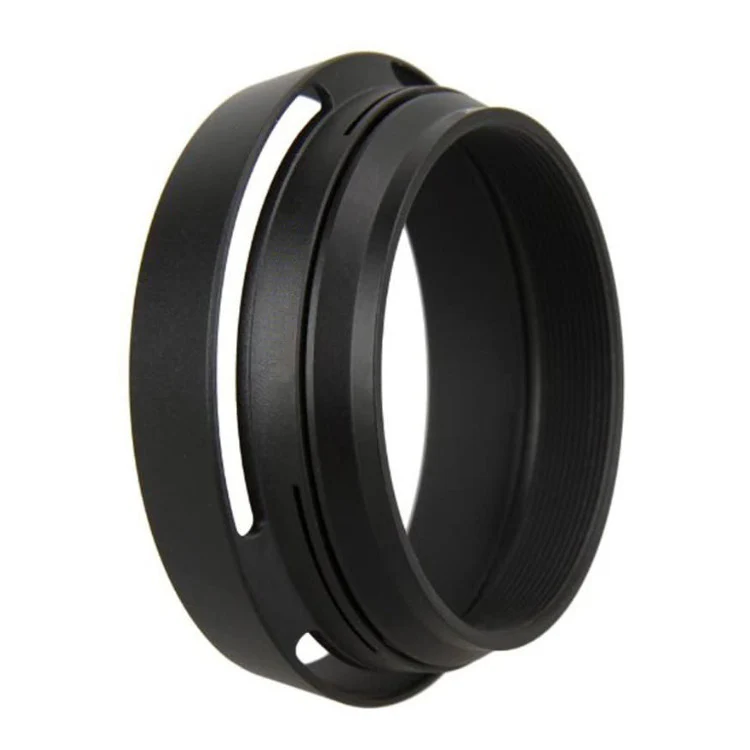 FujiFilm 49mm Filter Adapter Ring and Lens Hood for Fujifilm Cameras (Black) - Image 2