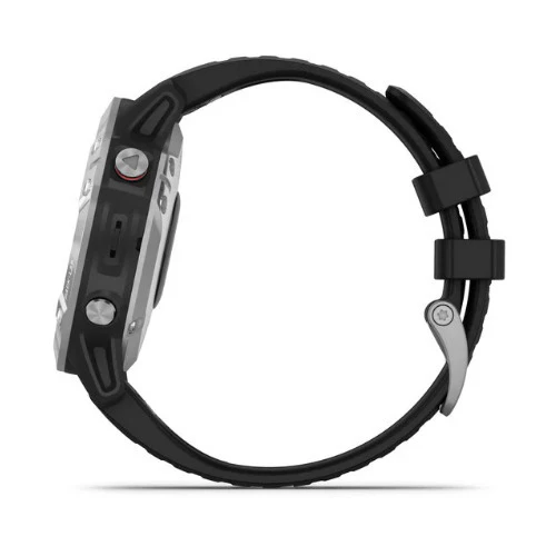 Garmin fenix 6 Multisport GPS Smartwatch (Silver with Black Band) - Image 3