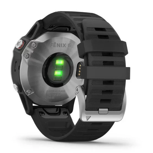 Garmin fenix 6 Multisport GPS Smartwatch (Silver with Black Band) - Image 4