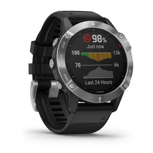 Garmin fenix 6 Multisport GPS Smartwatch (Silver with Black Band) - Image 6