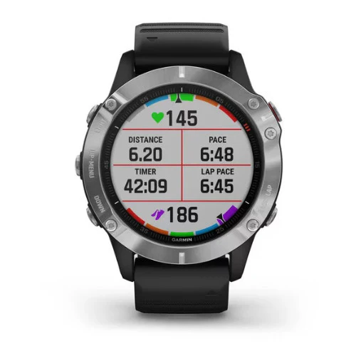 Garmin fenix 6 Multisport GPS Smartwatch (Silver with Black Band) - Image 8