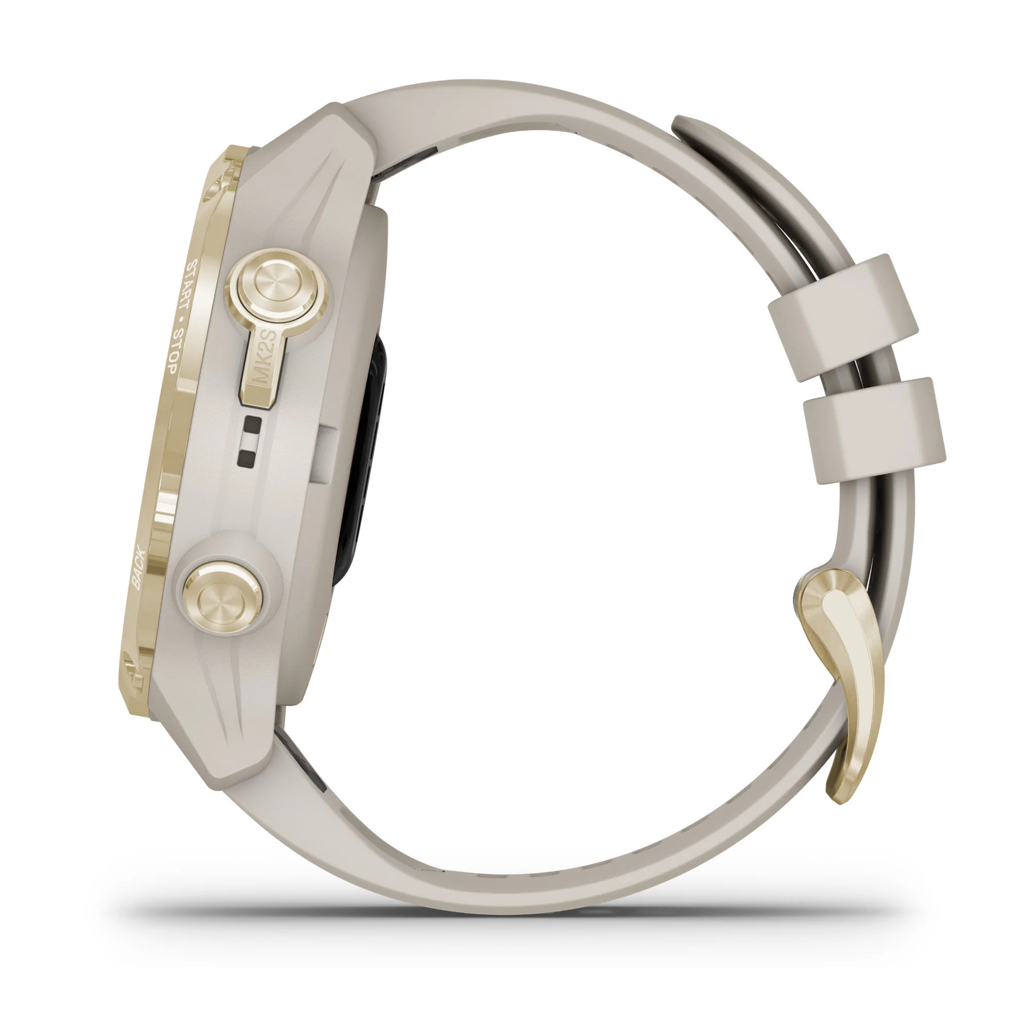 Descent Mk2S GPS Diving Smartwatch (43mm, Light Gold/Light Sand Silicone Band) - Image 5