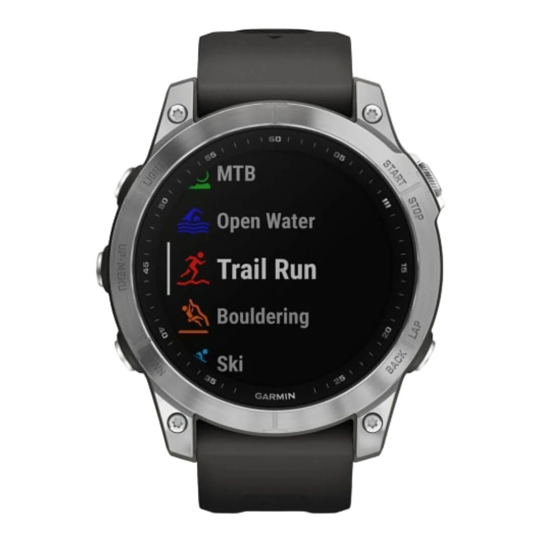 Garmin fenix 7 Standard Edition Multisport GPS Watch (Silver with Graphite Band) - Image 3