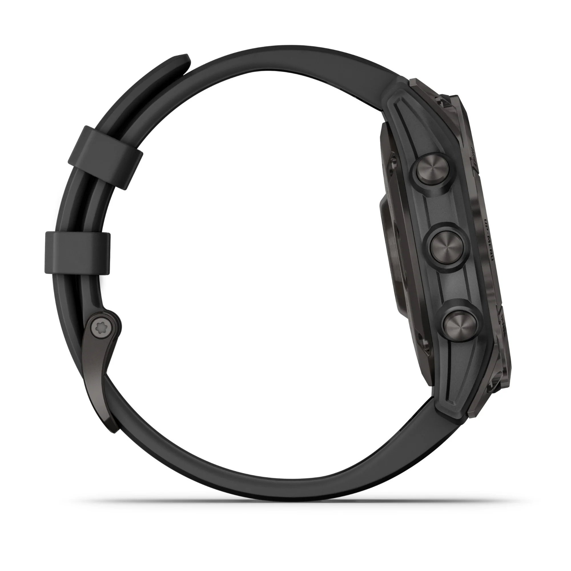 Garmin Fenix 7 Sapphire Solar Smartwatch (Carbon Gray DLC Titanium w/ Black Band) - Image 2