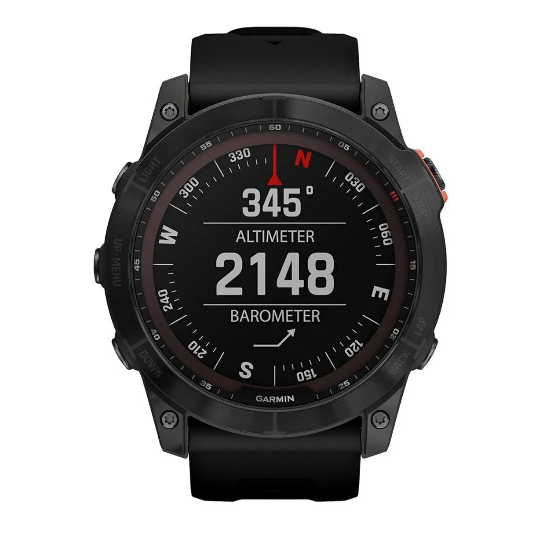 Garmin Fenix 7X Solar-Powered 1.4-Inch Display Multisport GPS Watch (Slate Gray with Black Band) - Image 2