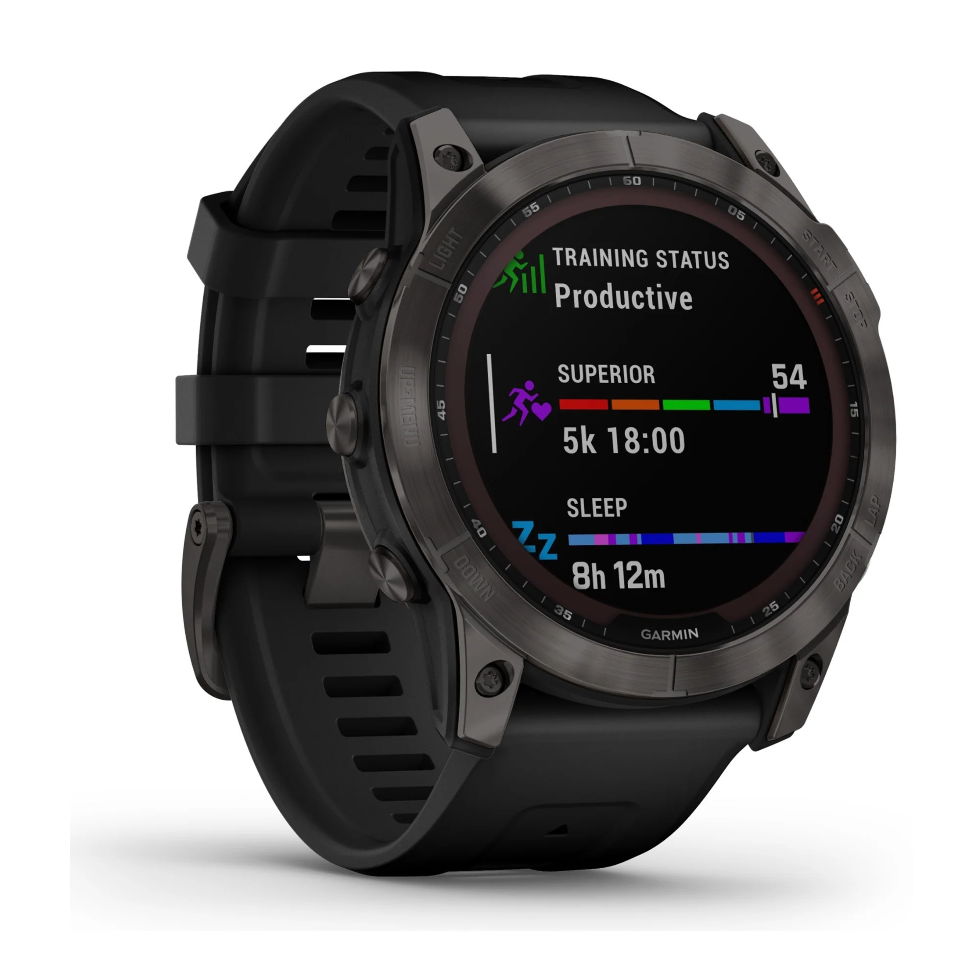 Garmin Fenix 7X Sapphire Solar GPS Smartwatch with Black Band (Carbon Gray) - Image 3