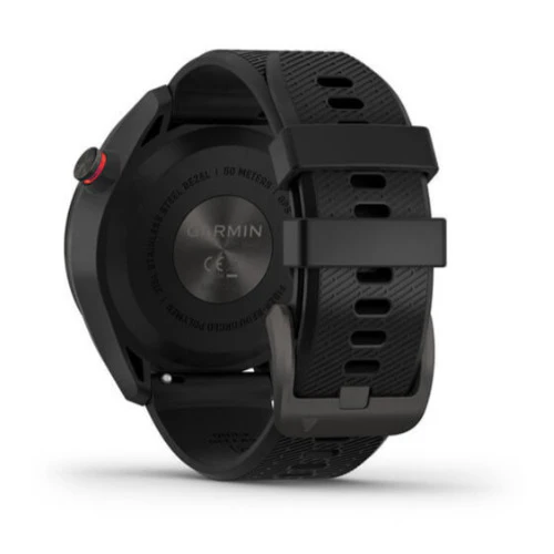 Garmin Approach S42 GPS Golf Smartwatch (Ceramic Bezel and Black Silicone Band) - Image 2