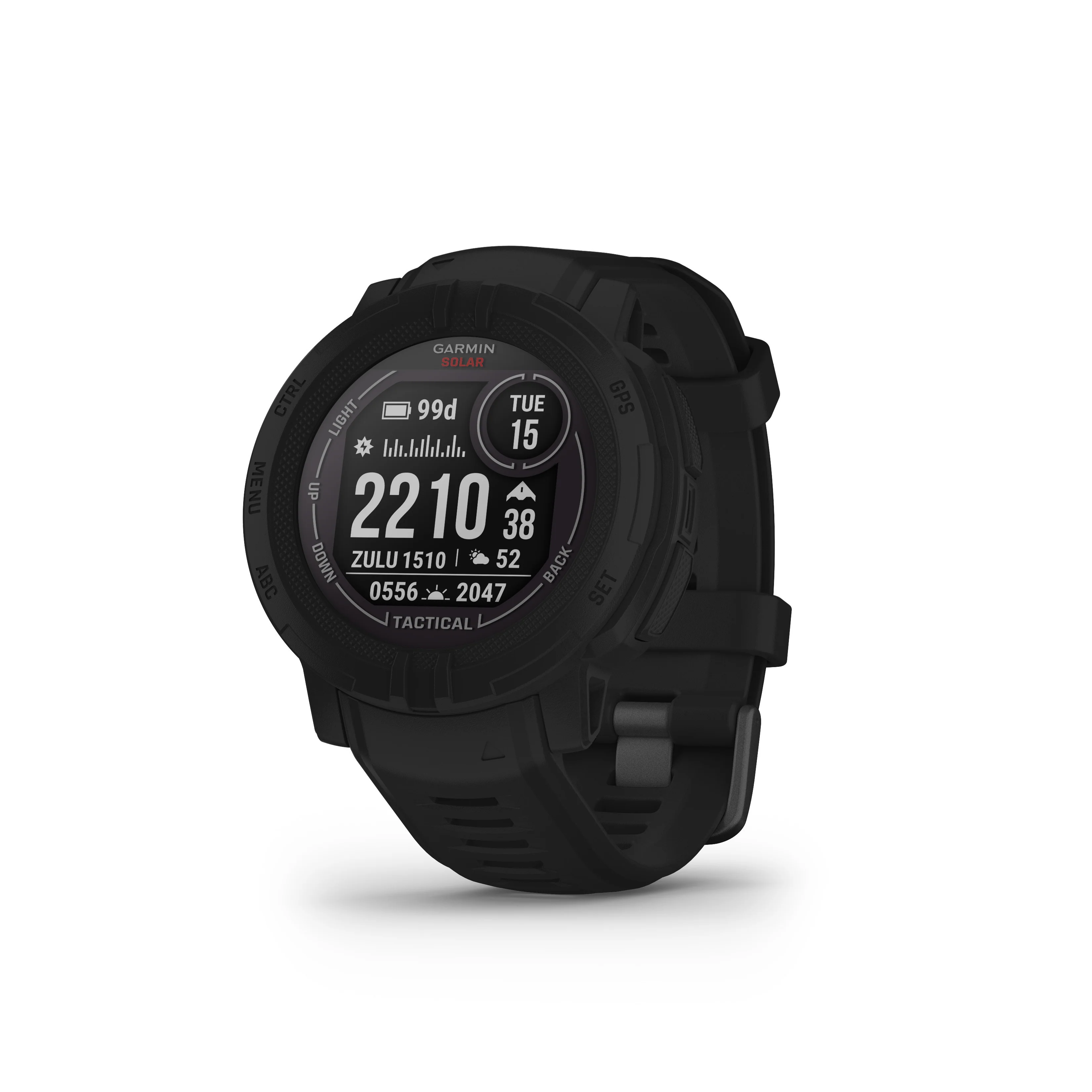 Garmin Instinct 2 Solar Tactical Edition GPS Smartwatch (Black) - Image 2