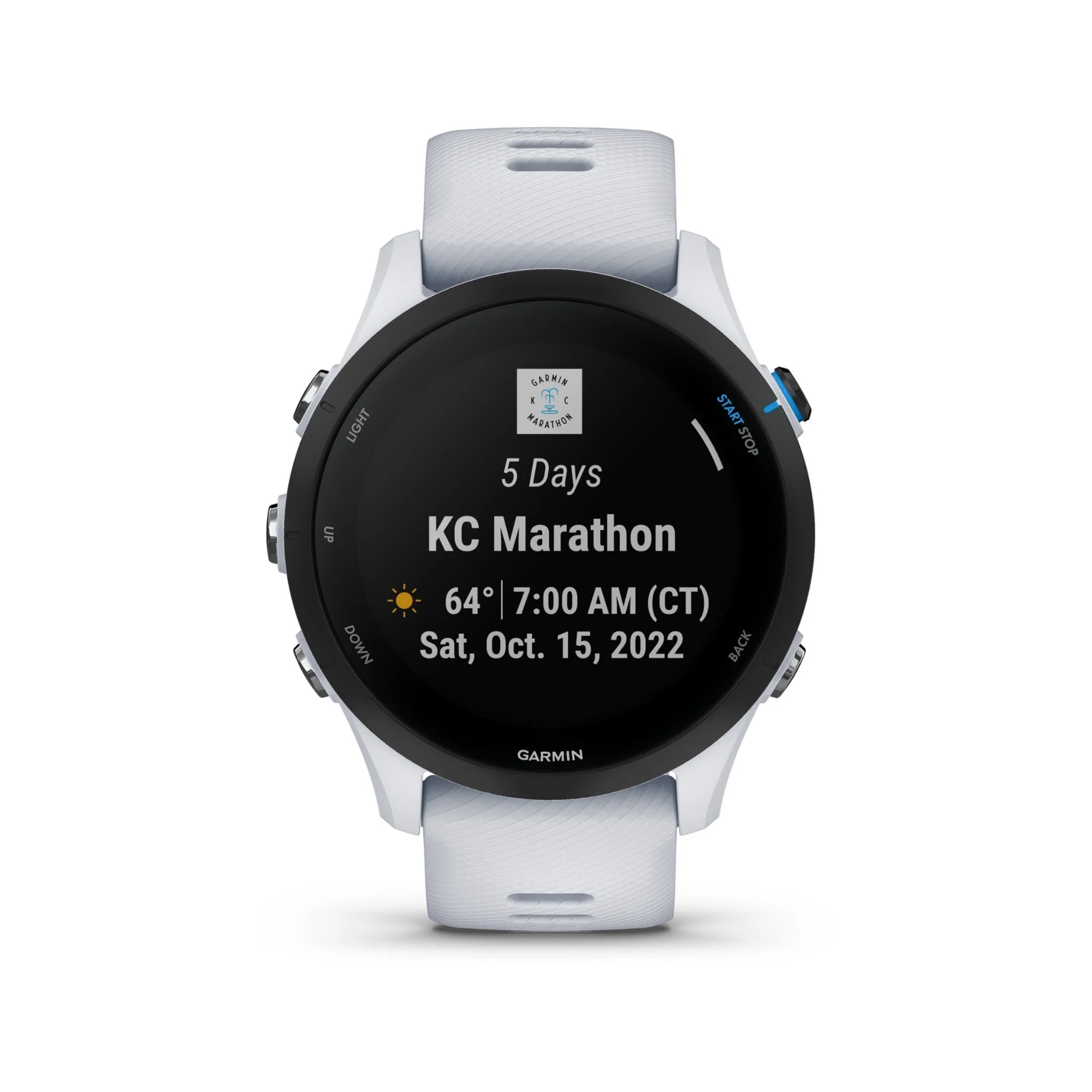 Garmin Forerunner 255 Music Running Watch (Whitestone)