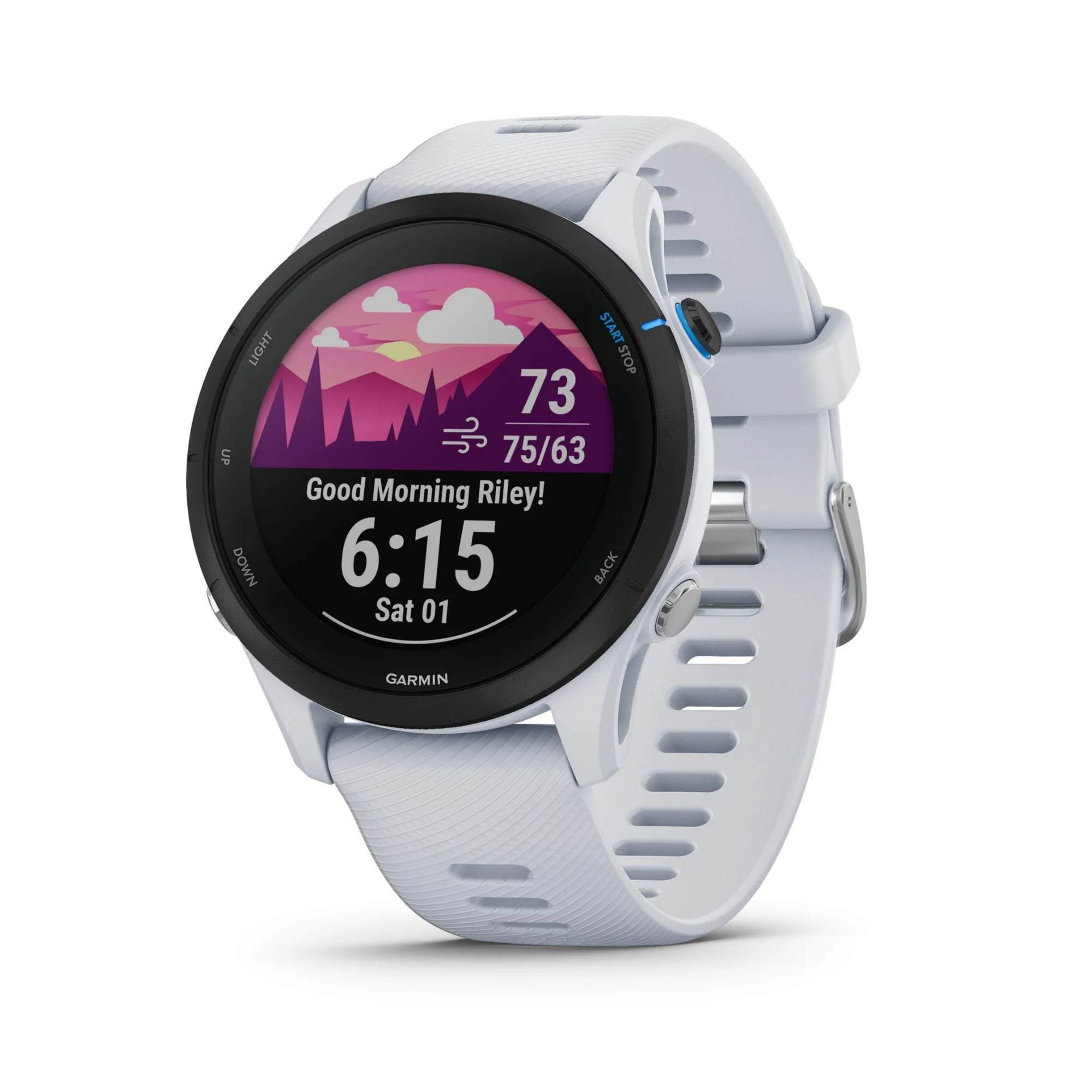 Garmin Forerunner 255 Music Running Watch (Whitestone) - Image 3