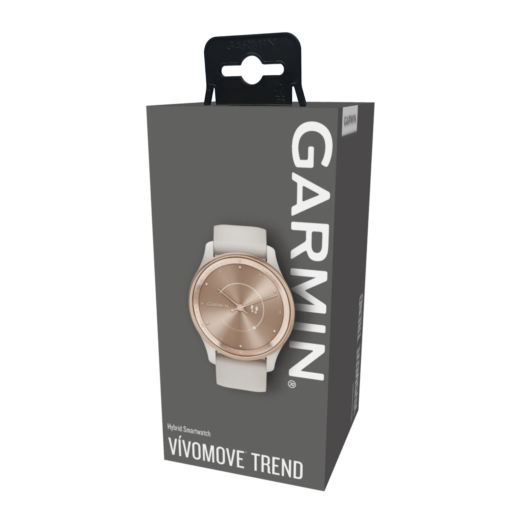 Garmin Vívomove Trend Hybrid Smartwatch with Silicon Band (Peach Gold Stainless Steel Bezel) - Image 9