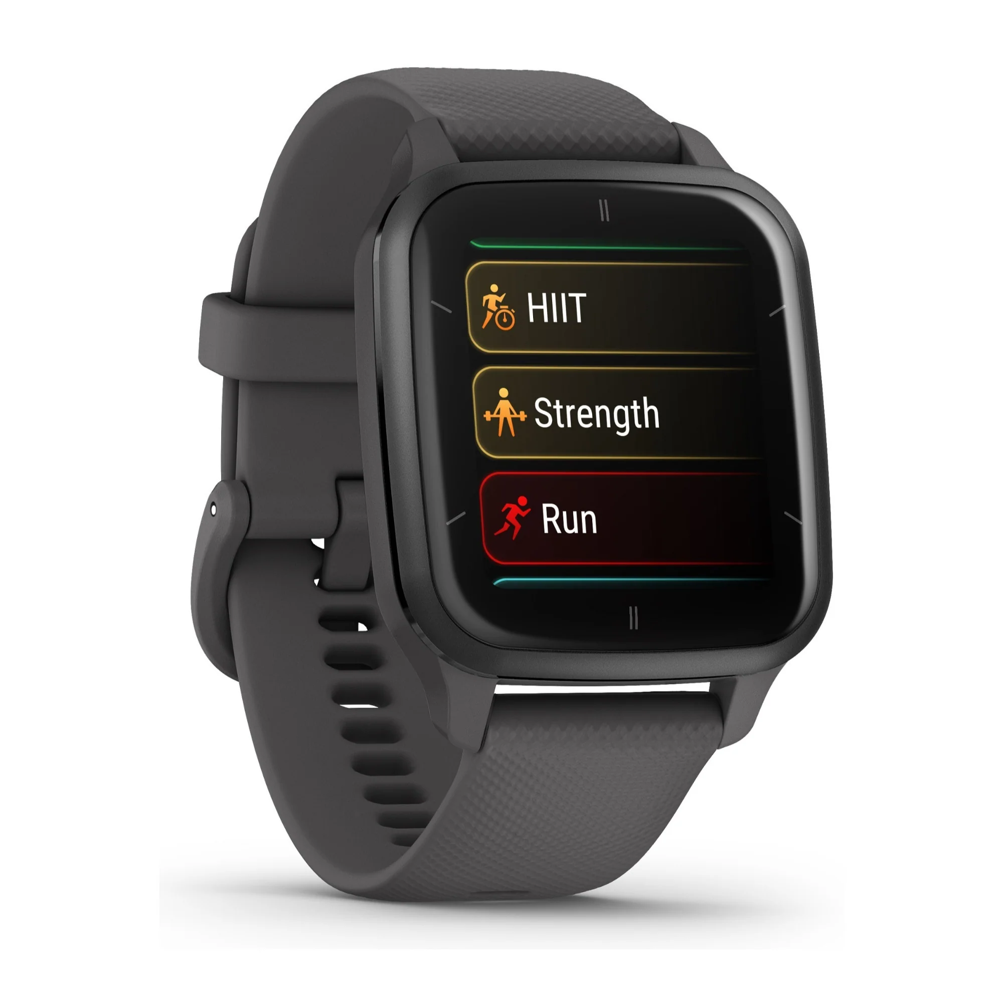 Garmin Venu Sq 2 Smartwatch (Slate) Bundle with Charger Stand Port Protector Plugs (x9) - Image 3