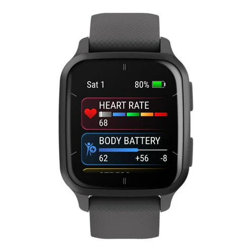 Garmin Venu Sq 2 Smartwatch (Slate Aluminum Bezel with Shadow Gray Case and Silicone Band) - Image 5