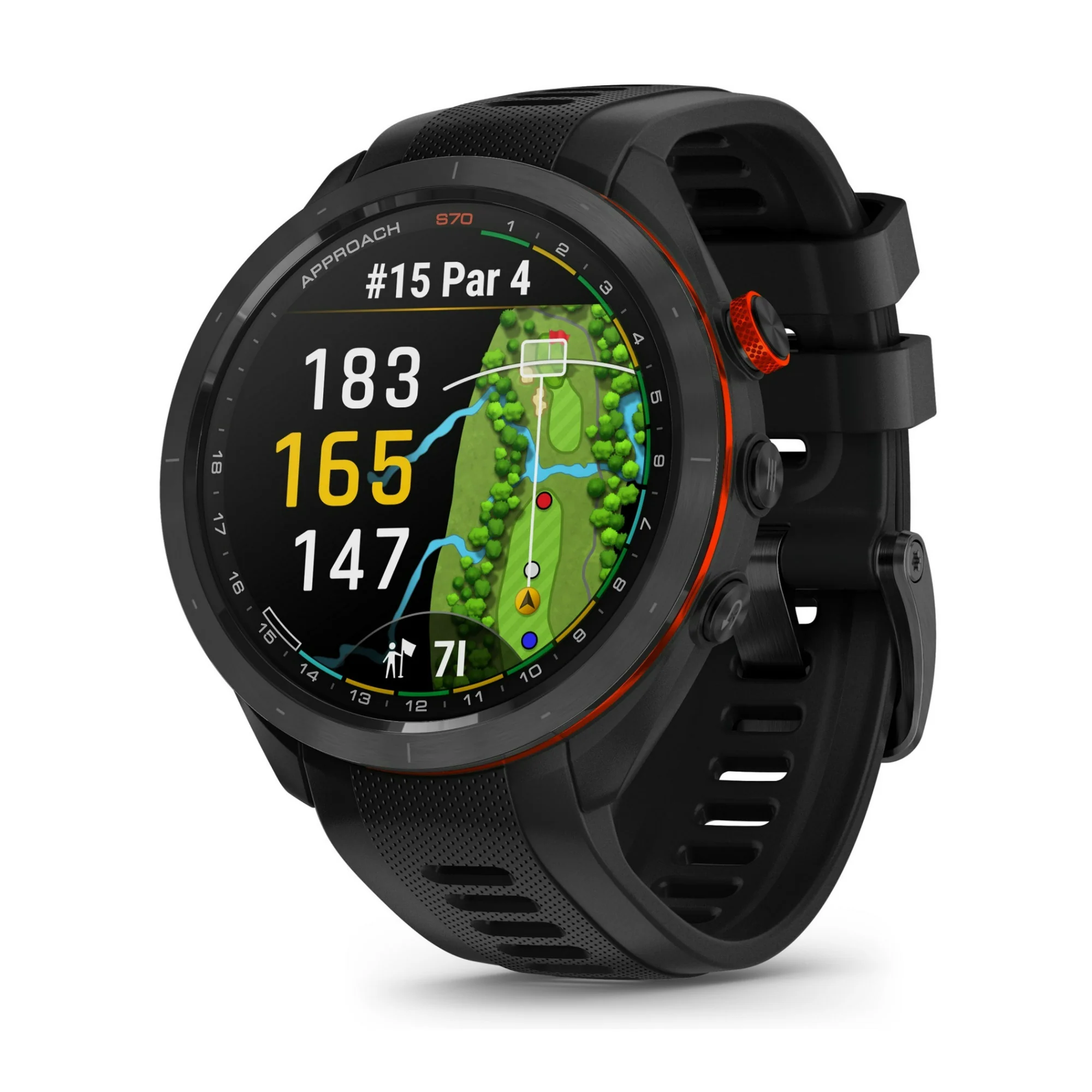 Garmin Approach S70 Premium 32GB Memory GPS 1.4-Inch AMOLED Display Long Battery Life Golf Watch - Image 3
