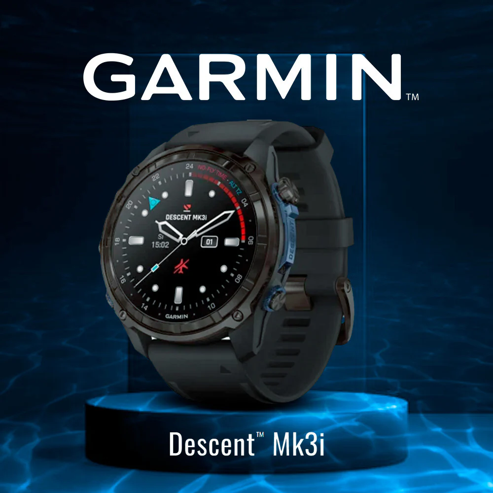 Garmin Descent Mk3i Watch-Style 51mm Dive Computer (Carbon Gray, Black Band) Bundle - Image 2