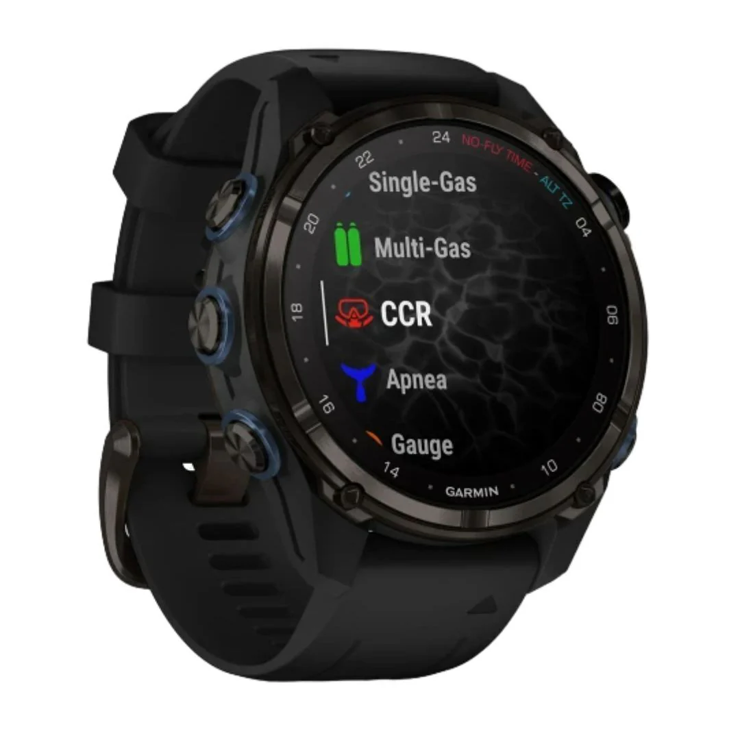Garmin Descent Mk3i Watch Style-Dive Computer (43mm, Carbon Gray Titanium with Black Silicone Band) - Image 3