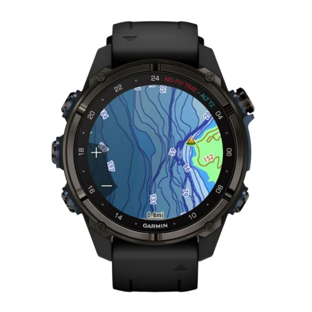 Garmin Descent Mk3i Watch Style-Dive Computer (43mm, Carbon Gray Titanium with Black Silicone Band) - Image 6