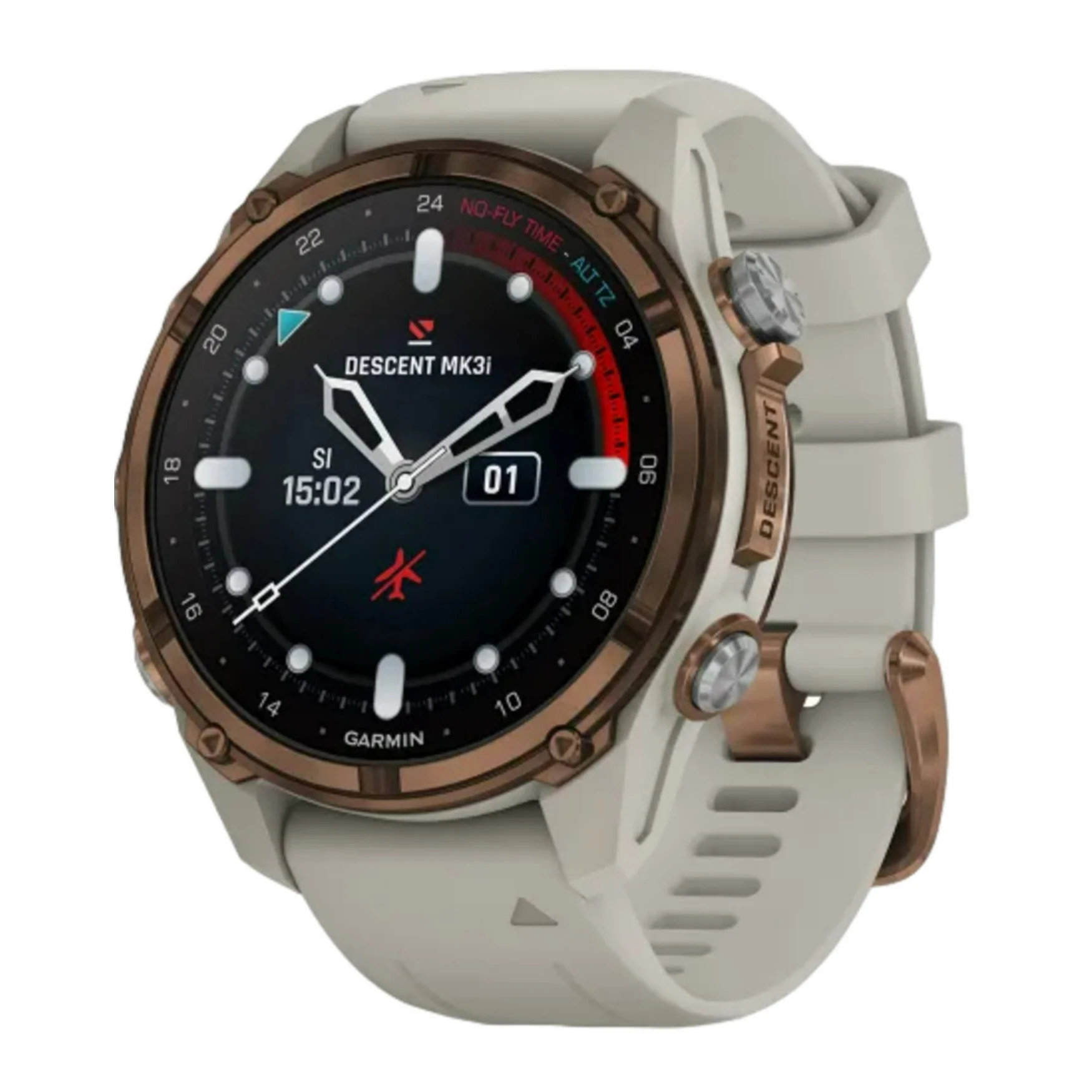 Garmin Descent Mk3i Watch Style-Dive Computer (43mm, Bronze/Gray) Bundle - Image 2