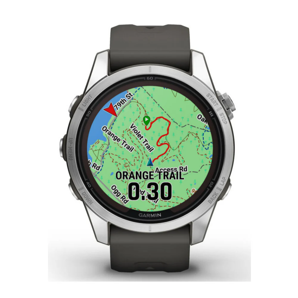 Garmin fenix 7S Pro Solar Multisport GPS Smartwatch (Silver with Graphite Band) - Image 3