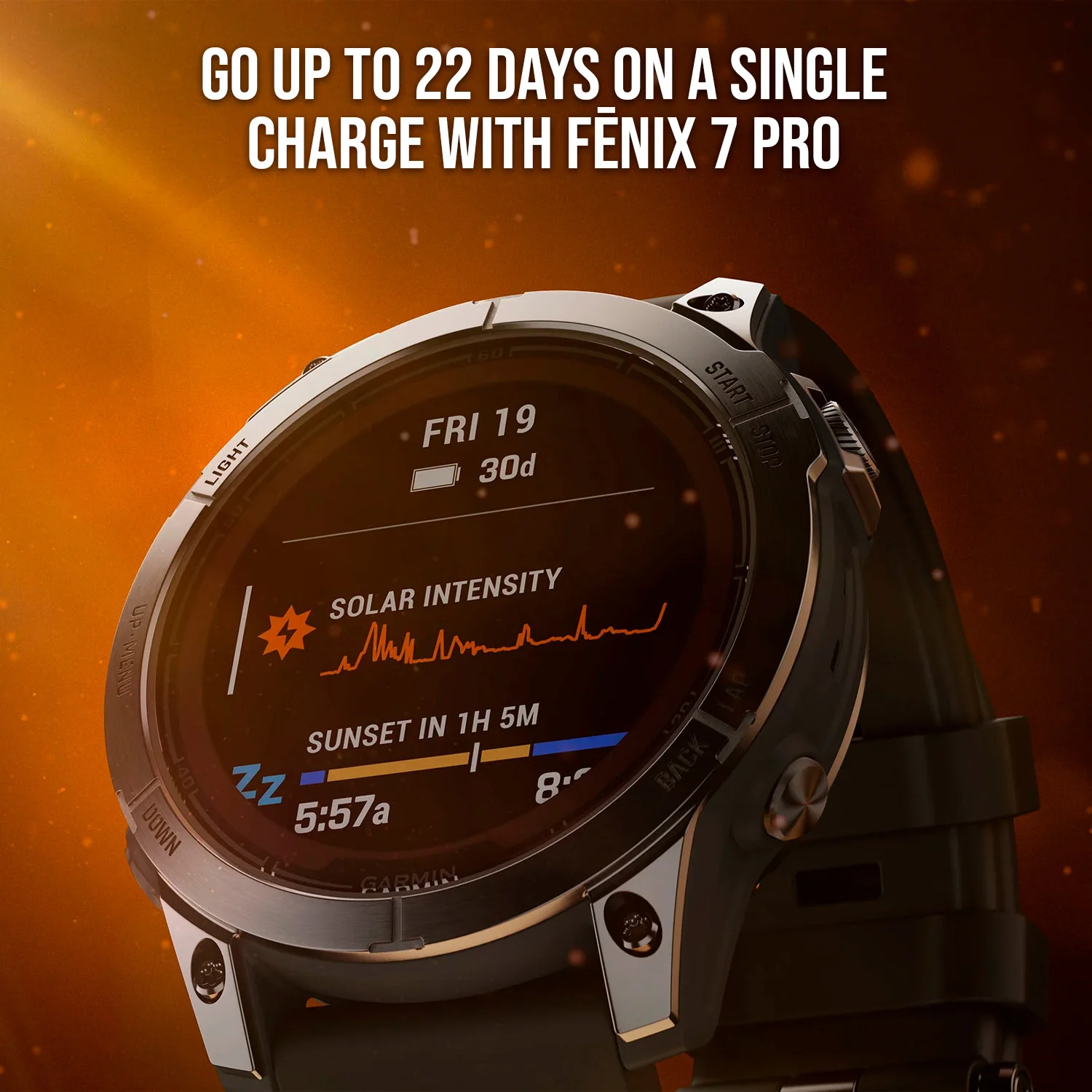 Garmin fenix 7 Pro Solar Edition Multisport GPS Smartwatch (Slate Gray, Black Band) - Image 3