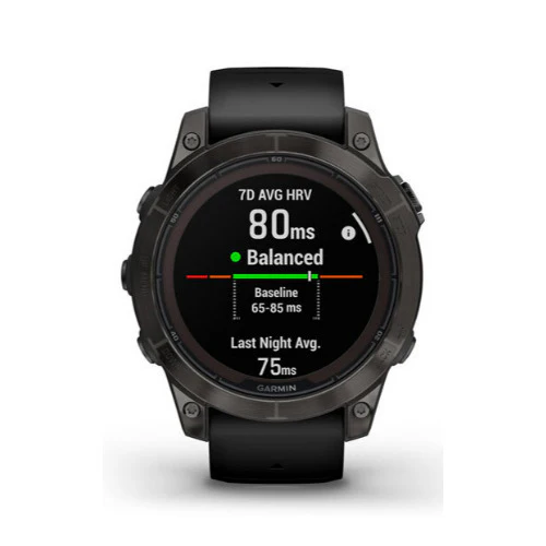 Garmin fenix 7 Pro Sapphire Solar GPS Smartwatch (Carbon Gray) with Charging Stand and Port Plugs - Image 2