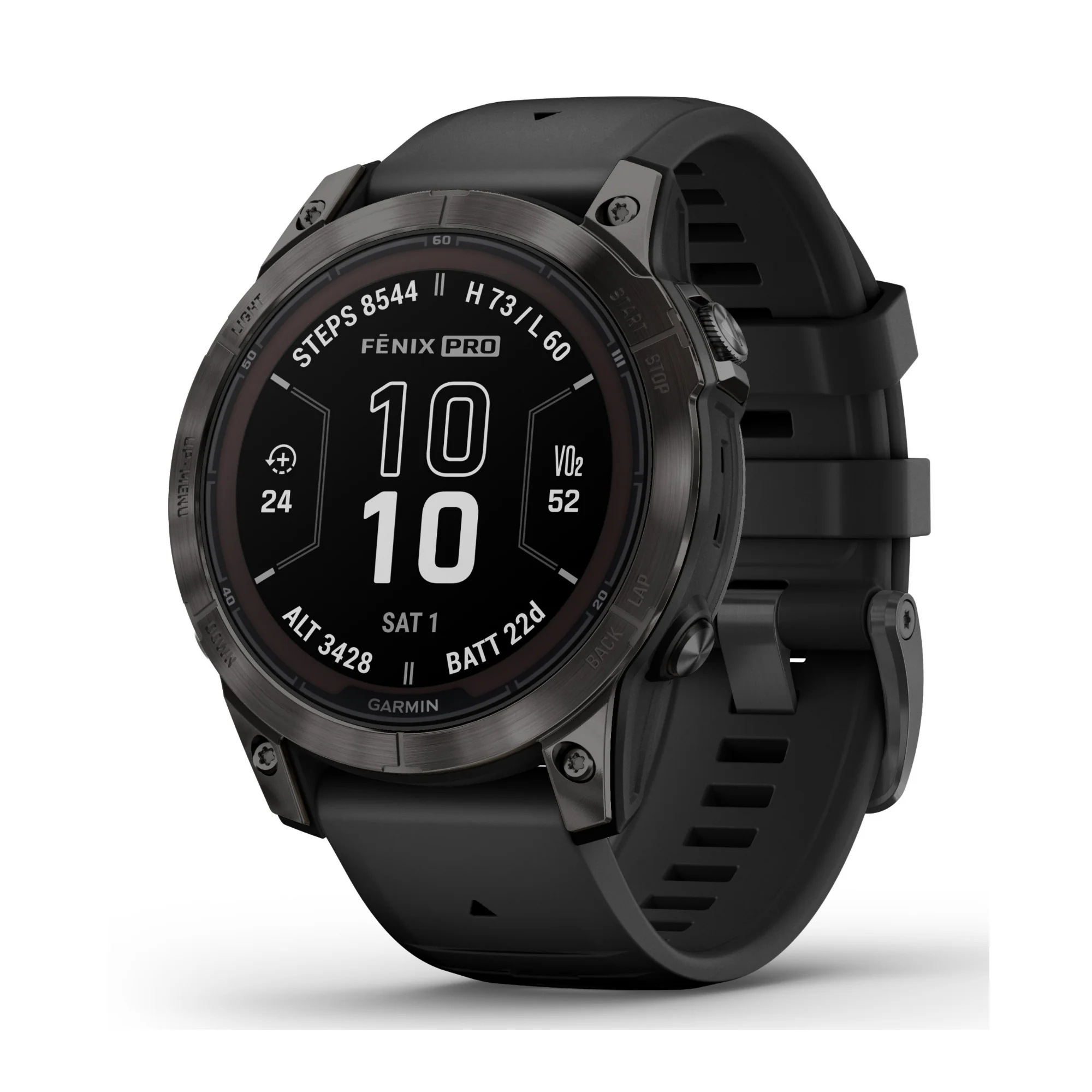 Garmin fenix 7 Pro Sapphire Solar GPS Smartwatch (Carbon Gray with Black Band) - Image 3