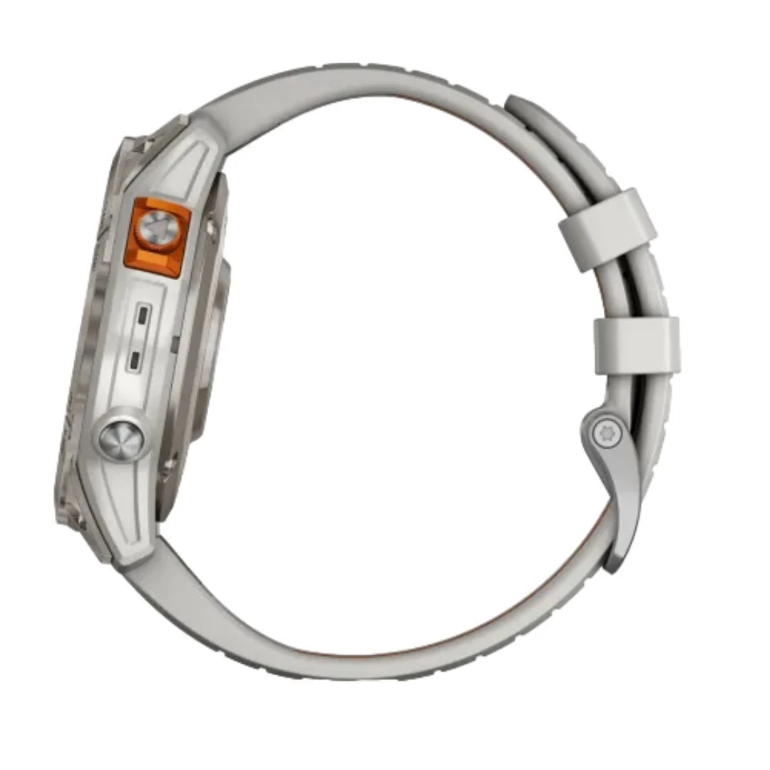Garmin fenix 7 Pro Sapphire Solar Edition Water-Resistant GPS Smartwatch (Fog Gray and Ember Orange) - Image 6