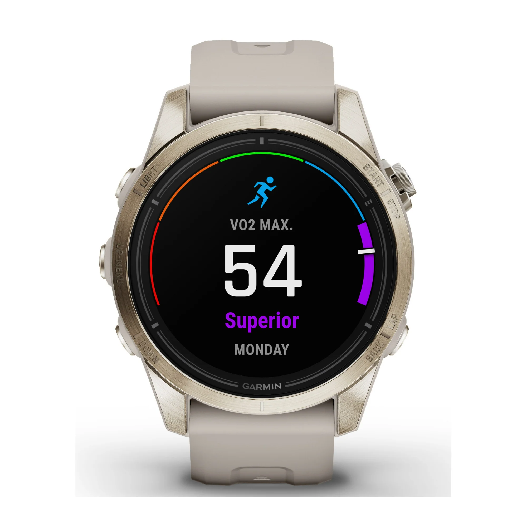 Garmin epix Pro Gen 2 Sapphire GPS Smartwatch (42mm, Soft Gold/Light Sand) (Used)