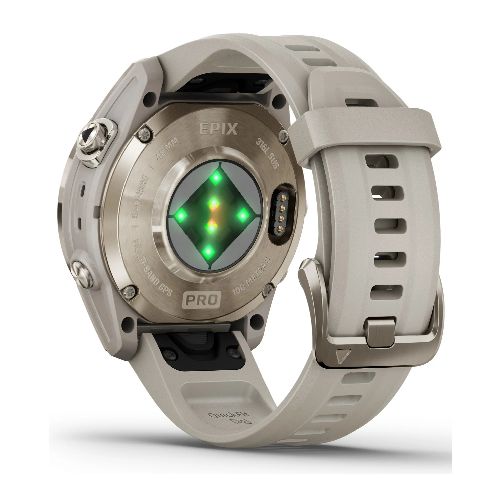 Garmin epix Pro Gen 2 Sapphire GPS Smartwatch (42mm, Soft Gold/Light Sand) (Used) - Image 6