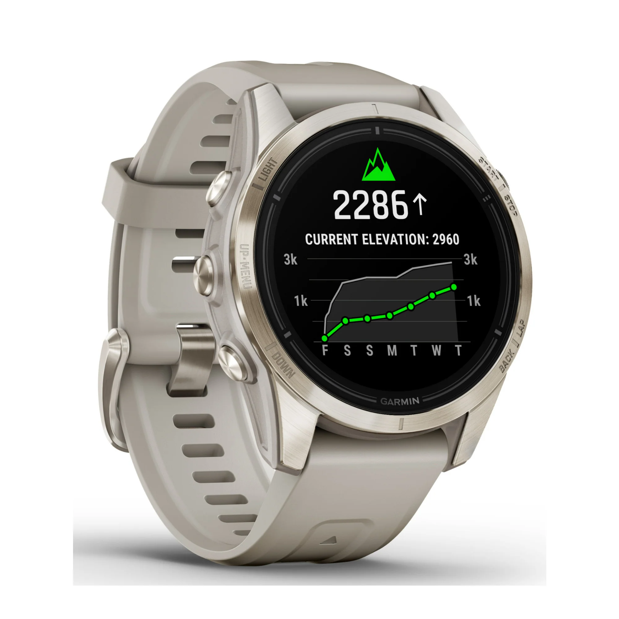 Garmin epix Pro Gen 2 Sapphire Edition 42mm Smartwatch (Soft Gold-Light Sand) - Image 2