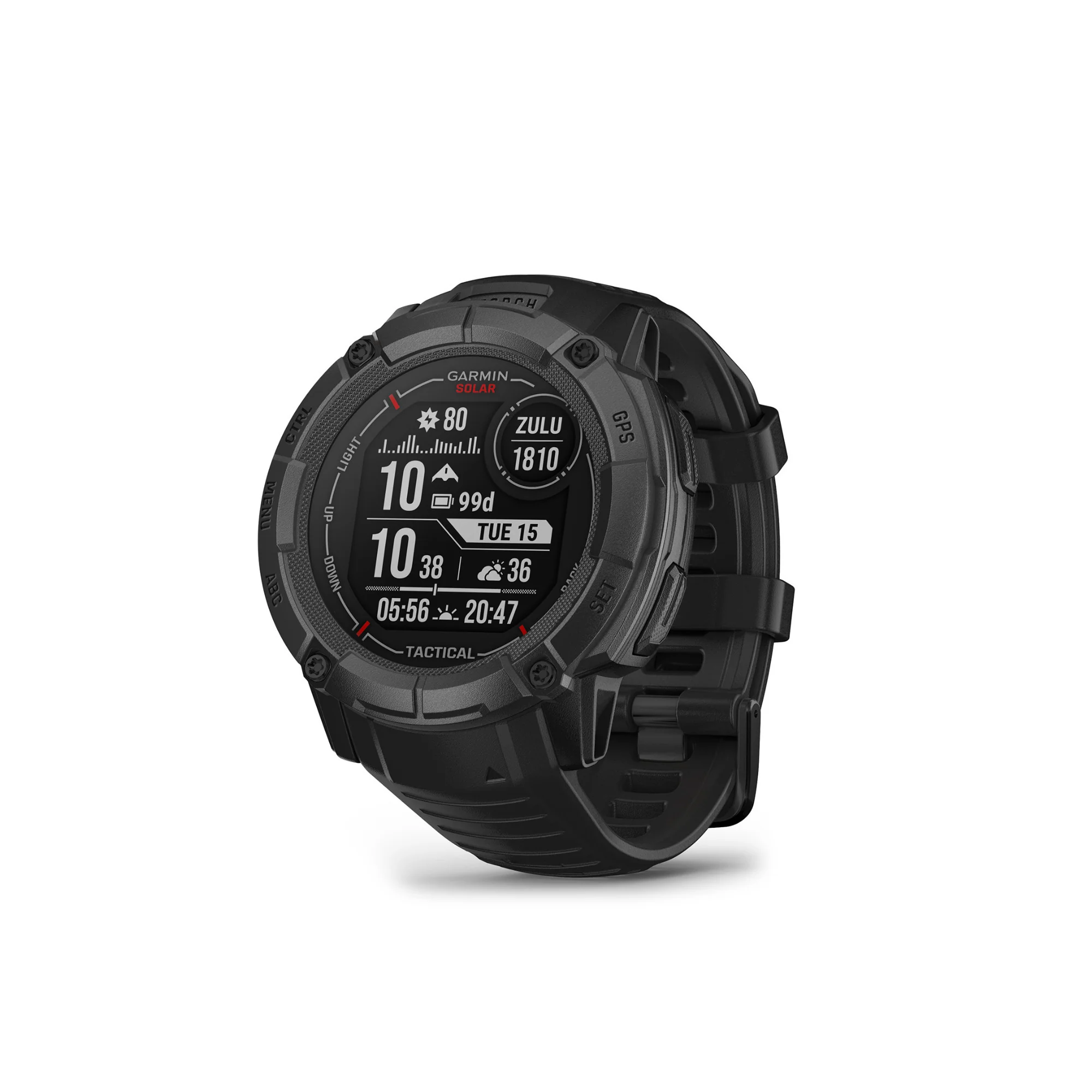 Garmin Instinct 2X Solar Series Smartwatch - Tactical Edition (Black) - Image 2