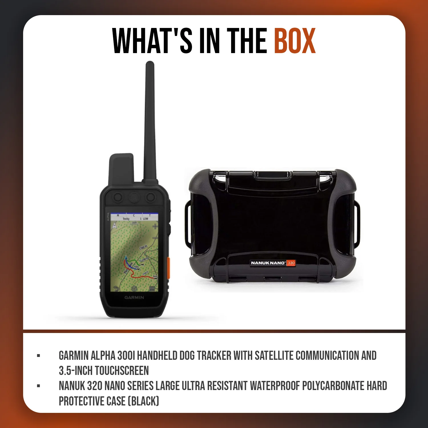 Garmin Alpha 300i Handheld Dog Tracker with Hard Case Bundle - Image 8