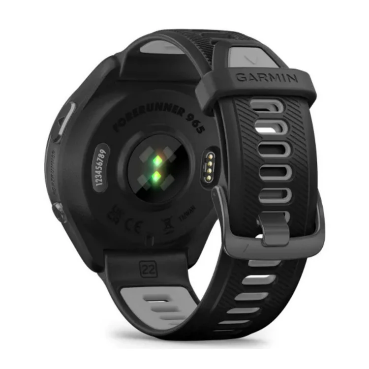 Garmin Forerunner 965 GPS 1.4-Inch Display Titanium Bezel Made Running Smartwatch(Black/Powder Gray) - Image 8