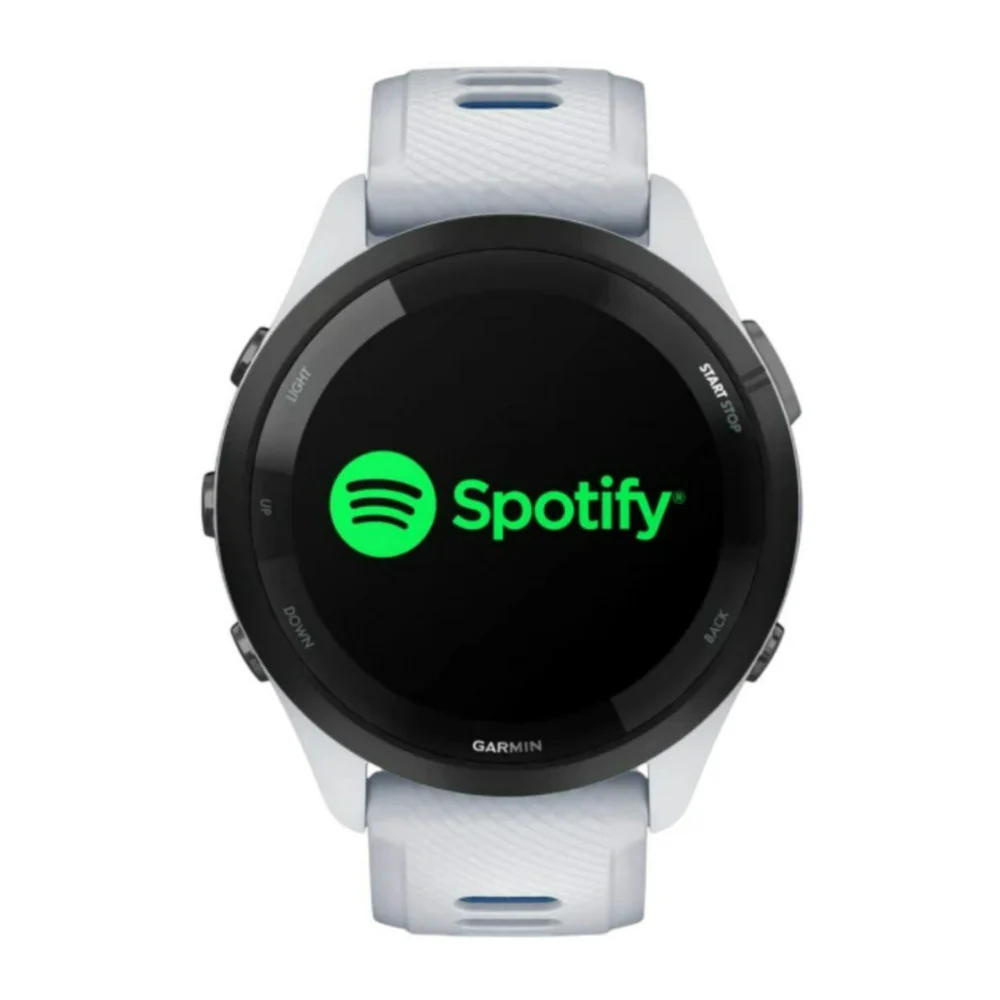 Garmin Forerunner 265 Black Bezel with Whitestone Case GPS Smartwatch (Whitestone and Tidal Blue) - Image 5