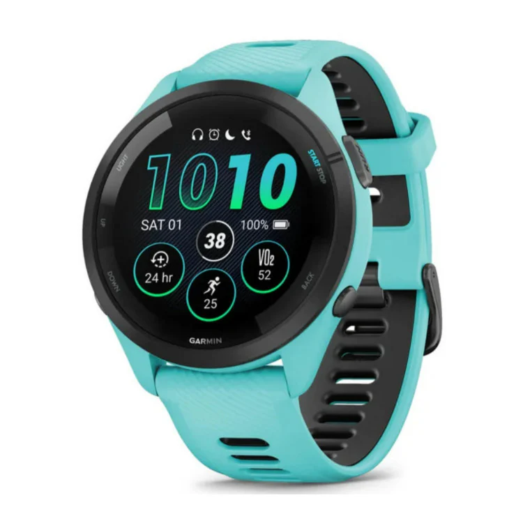 Garmin Forerunner 265 Black Bezel and Aqua Case Smartwatch (Aqua/Black) - Image 10