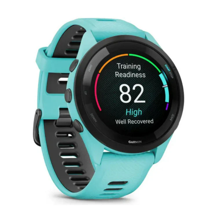 Garmin Forerunner 265 Black Bezel and Aqua Case Smartwatch (Aqua/Black) - Image 12