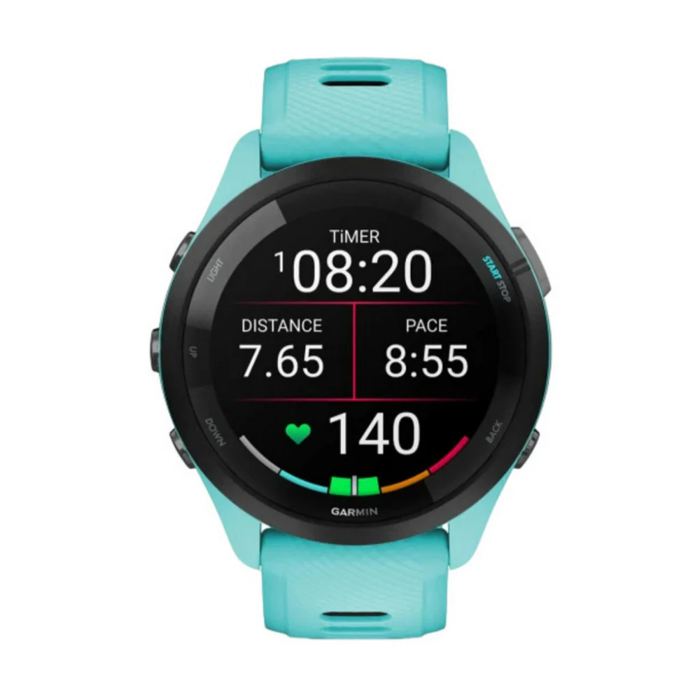 Garmin Forerunner 265 Black Bezel and Aqua Case Smartwatch (Aqua/Black) - Image 14