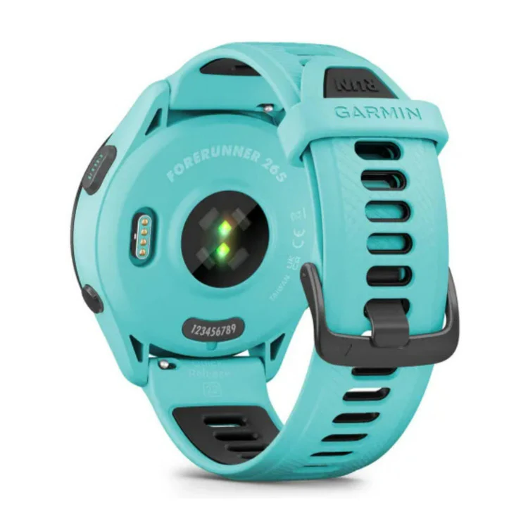 Garmin Forerunner 265 Black Bezel and Aqua Case Smartwatch (Aqua/Black) - Image 15