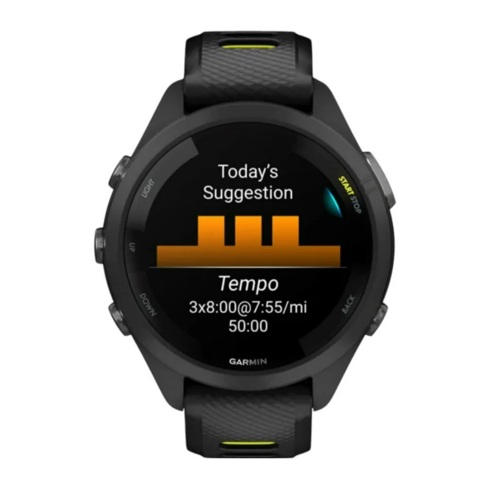 Garmin Forerunner 265S AMOLED GPS Running Smartwatch (Black/Amp Yellow) (Used) - Image 4