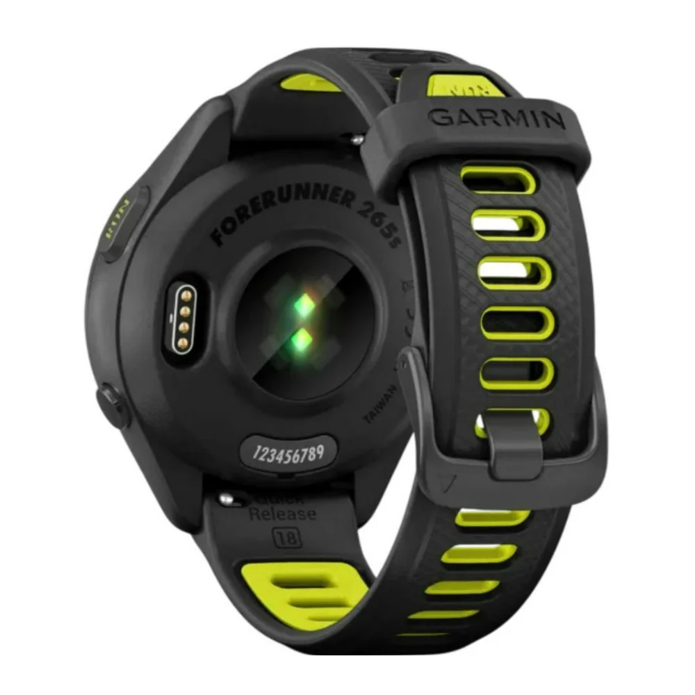 Garmin Forerunner 265S Black Bezel and Case AMOLED GPS Running Smartwatch (Black and Amp Yellow) - Image 7