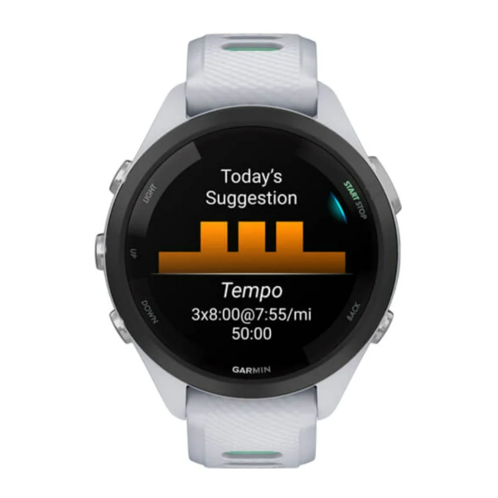 Garmin Forerunner 265S Black Bezel with Whitestone Case GPS Smartwatch (Whitestone and Neo Tropic) - Image 4